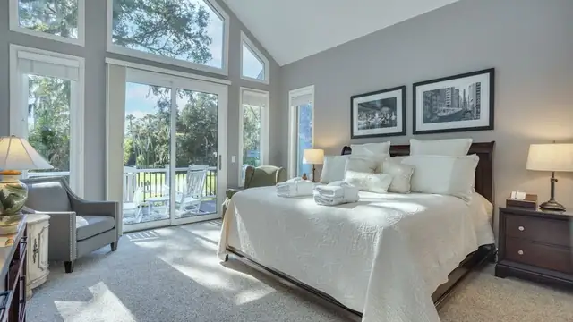 Bedroom of this home in Palmetto Dunes