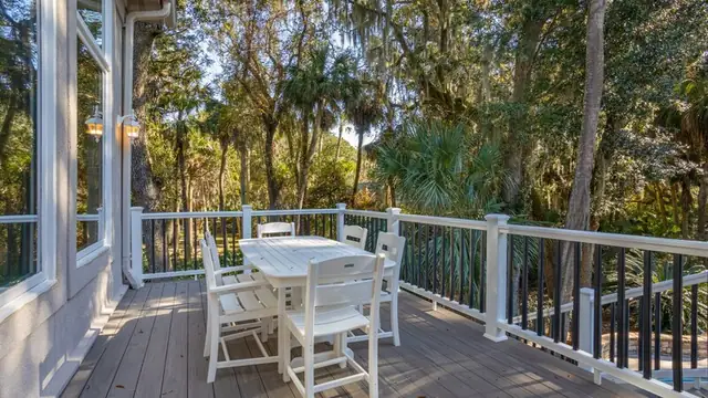 Balcony of this home in Palmetto Dunes