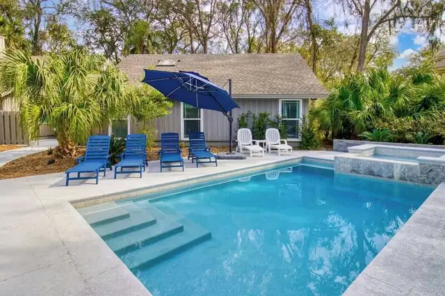 Pool of this home in Palmetto Dunes