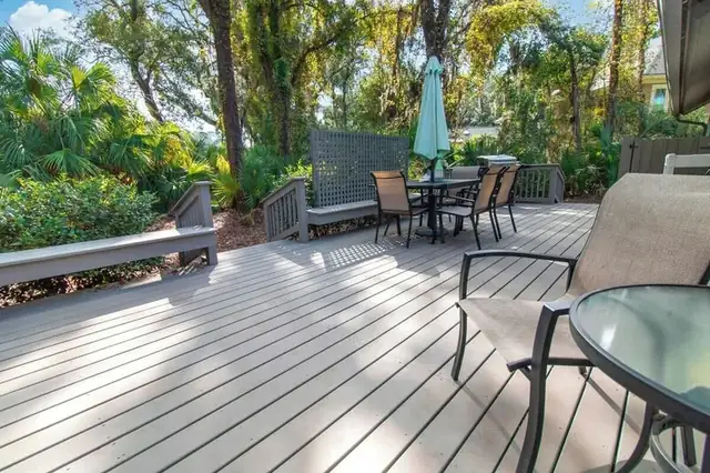 Balcony of this home in Palmetto Dunes