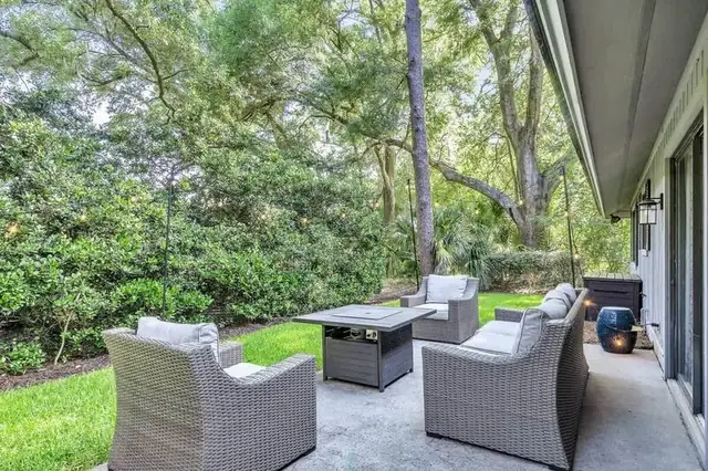 Balcony of this home in Palmetto Dunes