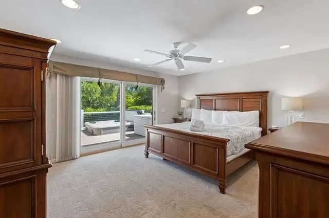 Bedroom of this home in Palmetto Dunes
