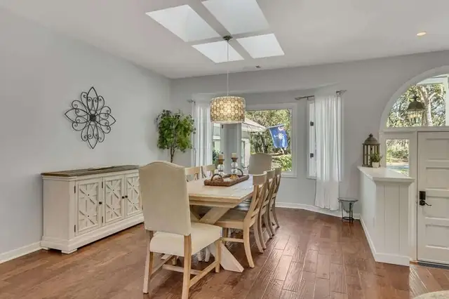 Dining area of this home in Palmetto Dunes