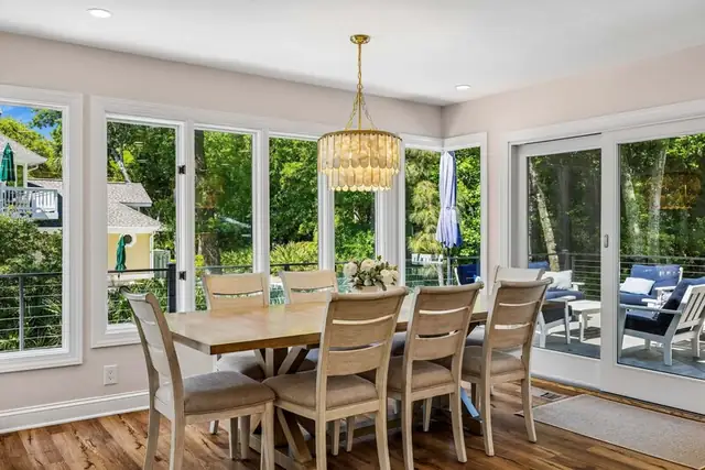 Dining area of this home in Palmetto Dunes