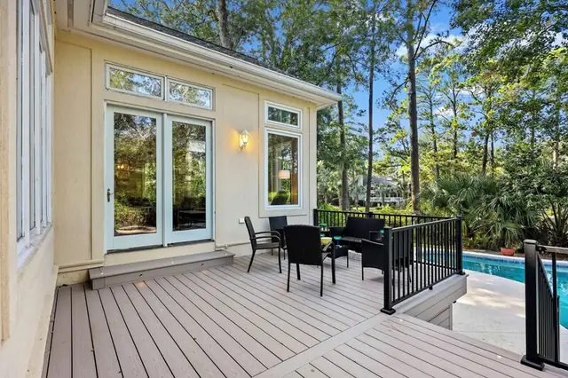 Balcony of this home in Palmetto Dunes