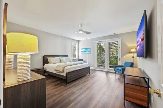 Bedroom of this home in Palmetto Dunes