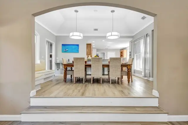 Dining area of this home in Palmetto Dunes