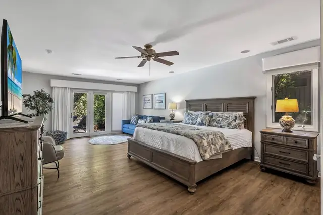 Bedroom of this home in Palmetto Dunes
