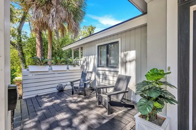 Balcony of this home in Palmetto Dunes