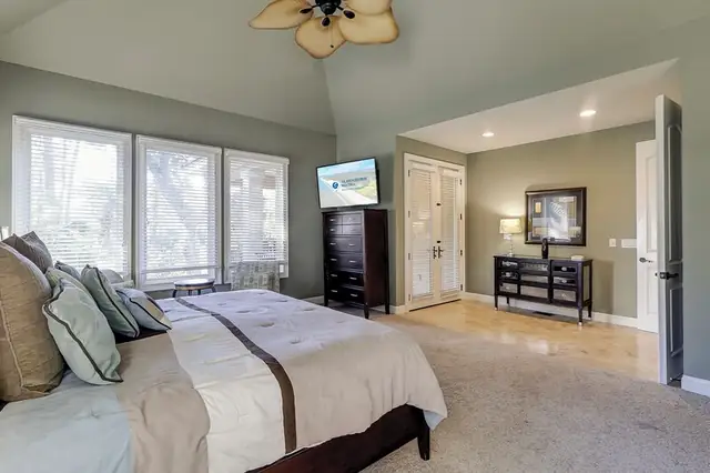 Bedroom of this home in Palmetto Dunes