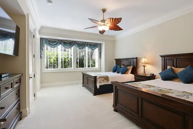 Bedroom of this home in Palmetto Dunes