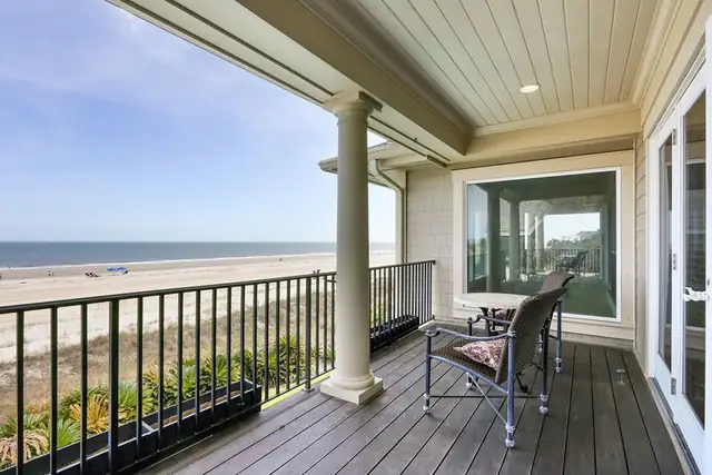 Balcony of this home in Palmetto Dunes