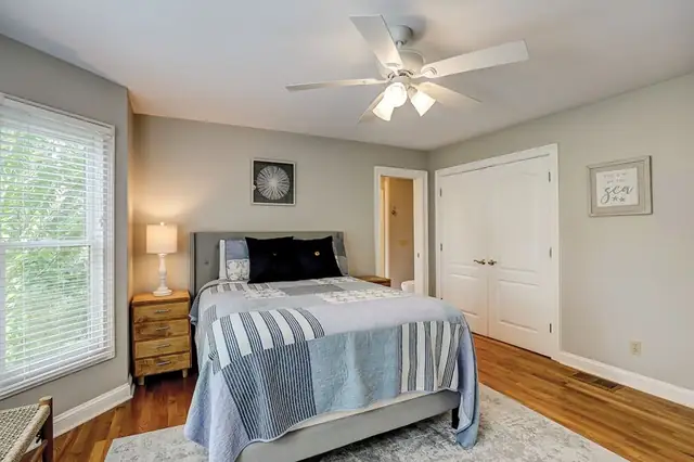 Bedroom of this home in Palmetto Dunes