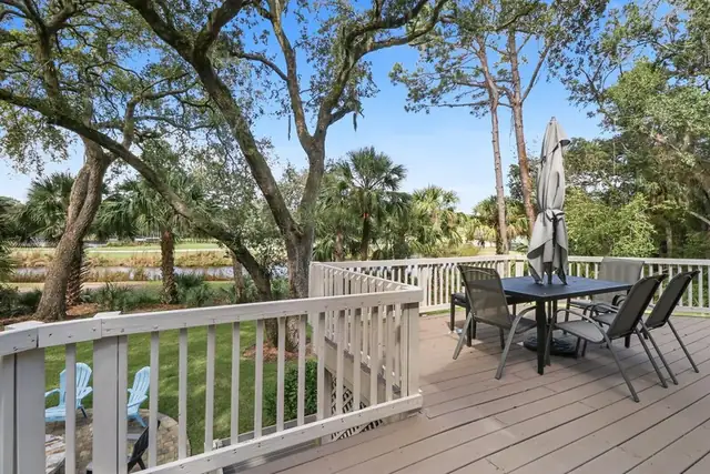 Balcony of this home in Palmetto Dunes