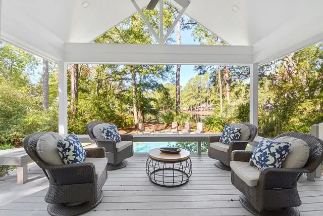 Balcony of this home in Palmetto Dunes