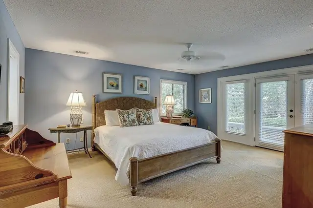 Bedroom of this home in Palmetto Dunes