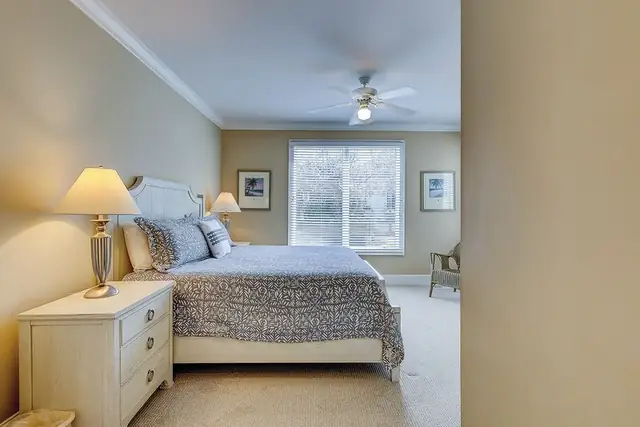 Bedroom of this home in Palmetto Dunes