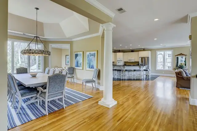 Dining area of this home in Palmetto Dunes
