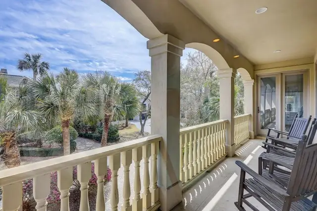Balcony of this home in Palmetto Dunes