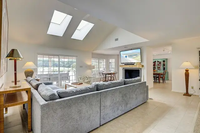 Living room of this home in Palmetto Dunes