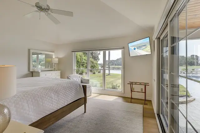 Bedroom of this home in Palmetto Dunes