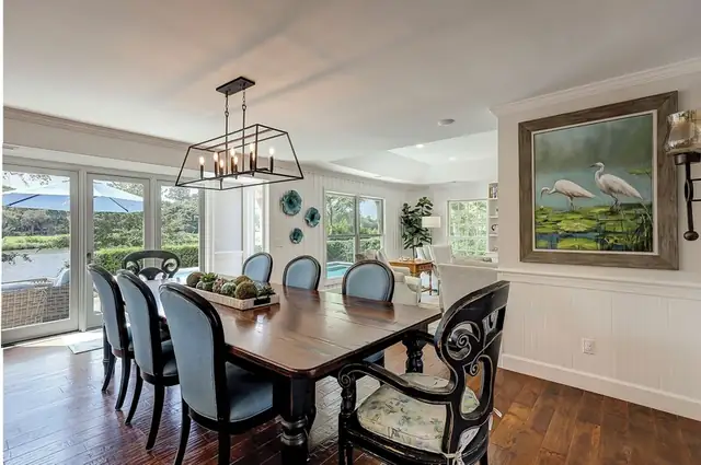 Dining area of this home in Palmetto Dunes