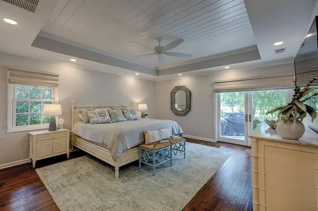 Bedroom of this home in Palmetto Dunes