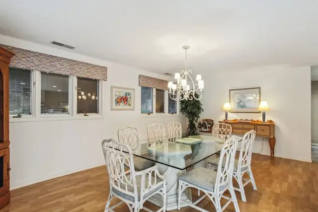 Dining area of this home in Palmetto Dunes