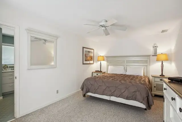Bedroom of this home in Palmetto Dunes