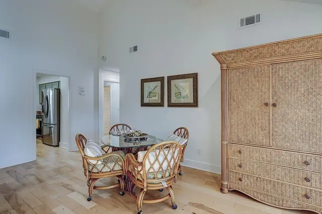Dining area of this home in Palmetto Dunes