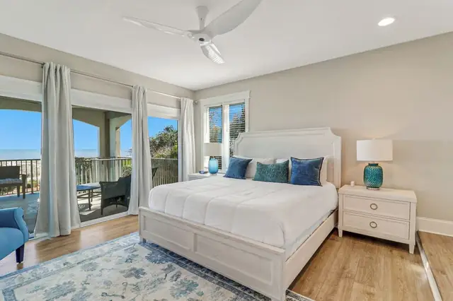 Bedroom of this home in Palmetto Dunes
