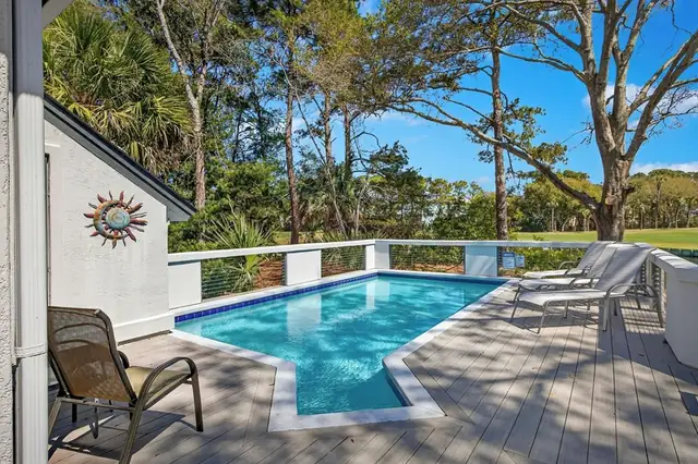 Pool of this home in Palmetto Dunes