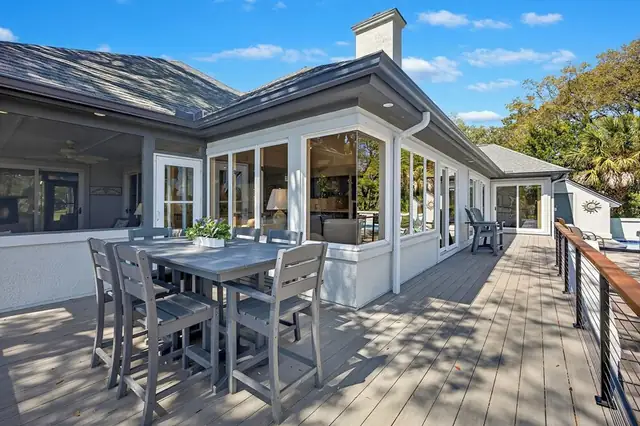Balcony of this home in Palmetto Dunes