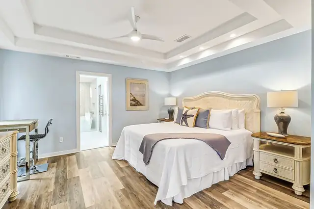 Bedroom of this home in Palmetto Dunes