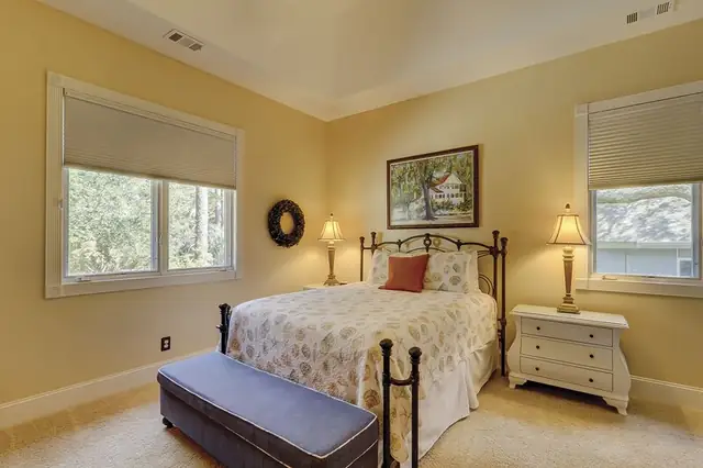 Bedroom of this home in Palmetto Dunes