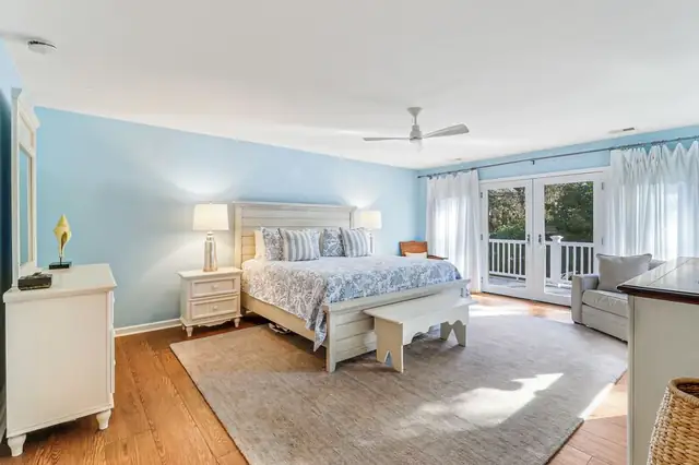 Bedroom of this home in Palmetto Dunes