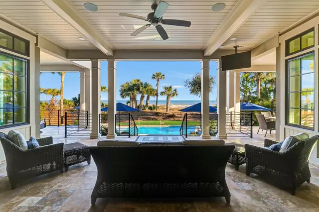 Balcony of this home in Palmetto Dunes