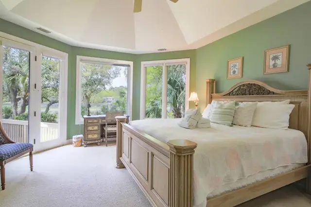Bedroom of this home in Palmetto Dunes