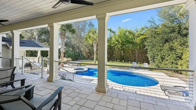 Balcony of this home in Palmetto Dunes