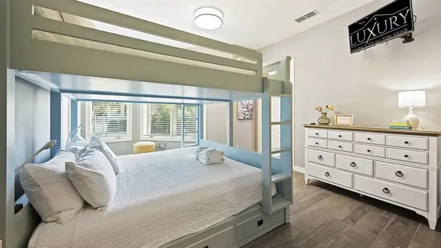 Bedroom of this home in Palmetto Dunes