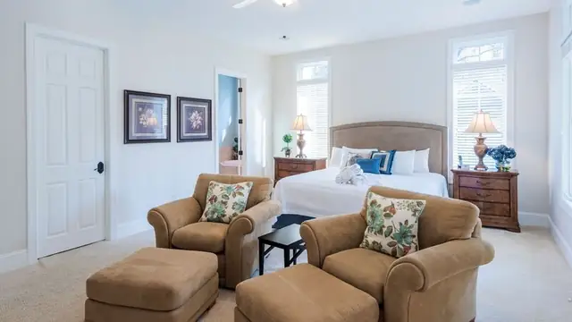 Bedroom of this home in Palmetto Dunes