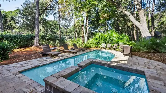 Pool of this home in Palmetto Dunes