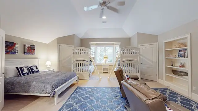 Bedroom of this home in Palmetto Dunes