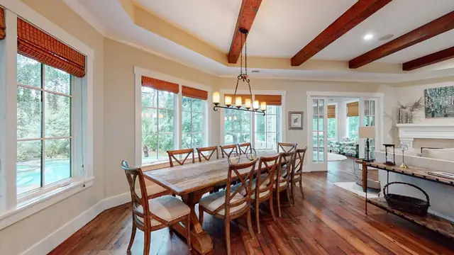 Dining area of this home in Palmetto Dunes