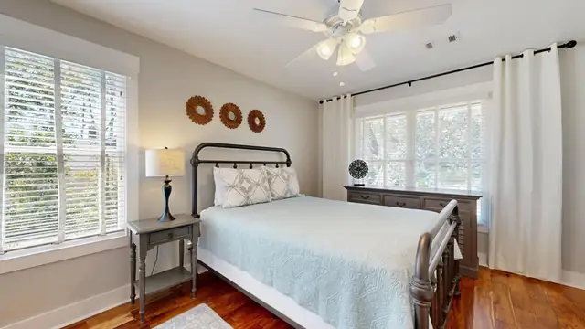 Bedroom of this home in Palmetto Dunes