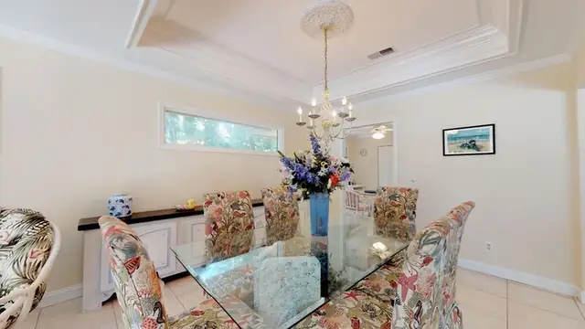 Dining area of this home in Palmetto Dunes