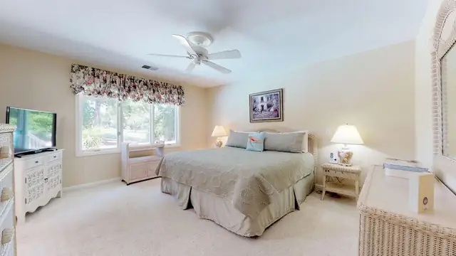 Bedroom of this home in Palmetto Dunes