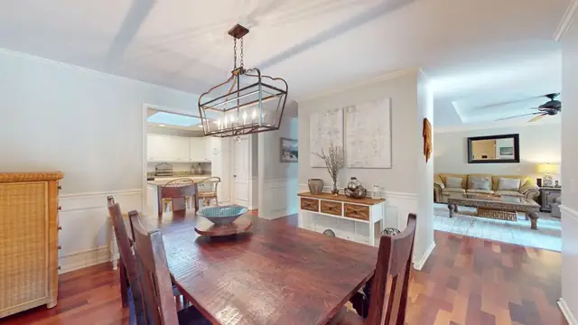 Dining area of this home in Palmetto Dunes