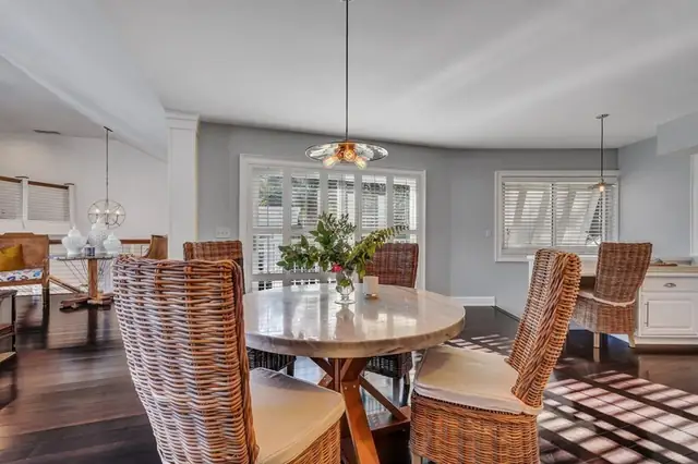Dining area of this home in Palmetto Dunes