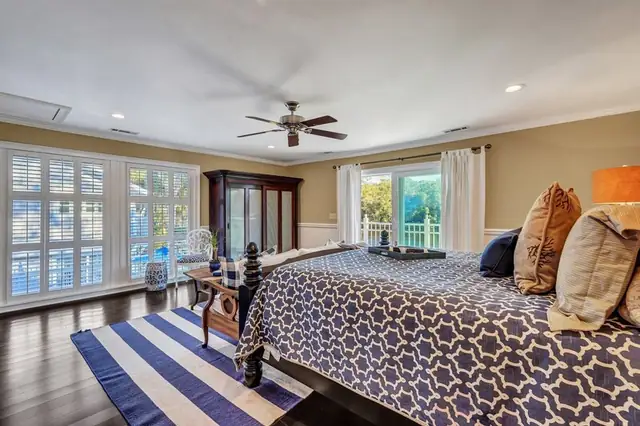 Bedroom of this home in Palmetto Dunes